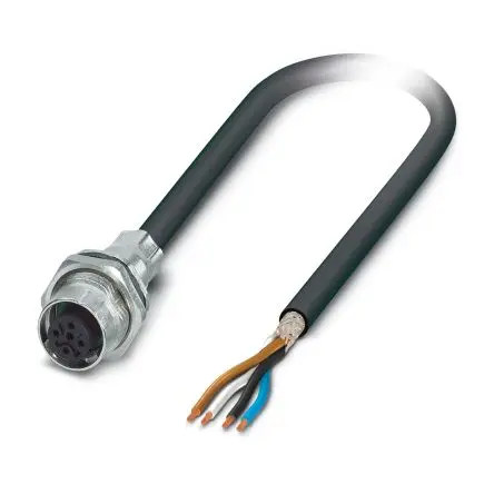 Produktfoto 1 von Phoenix Contact, 4-polig Sensor-Betätigungselementkabel, M12 Buchse 4 / M12, Länge 1 m