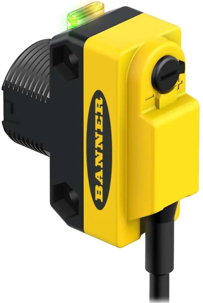 Produktfoto 1 von Banner Rechteckig Optischer Sensor, Retroreflektierend, Bereich 3,5 m, NPN/PNP Ausgang, RJ11