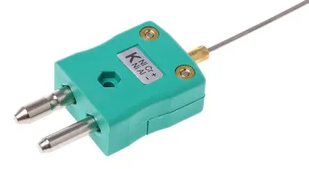 Produktfoto 1 von RS PRO Edelstahl Mineralisoliertes Thermoelement Typ K, Ø 1.5 mm x 250 mm -40 °C → 1100 °C, DKD/DAkkS-kalibriert