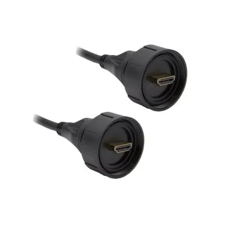 Produktfoto 1 von Bulgin Standard Buccaneer - HDMI HDMI 2.1 HDMI-Kabel A HDMI Stecker B HDMI Stecker, 3 m, Schwarz