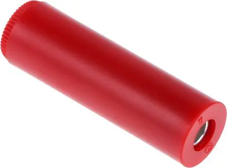 Produktfoto 1 von Hirschmann 4 mm Bananenbuchse Rot, Kontakt verzinnt, 60V dc / 16A, Schraubanschluss