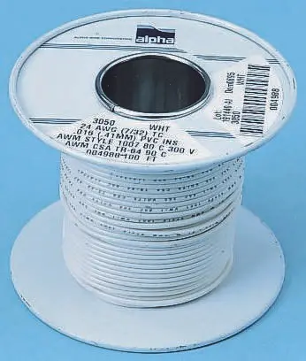 Alpha Wire Hookup Wire PVC Schaltdraht, 24 AWG 30 m Orange Ø 1.15 mm 7 Litzen Polyvinylchlorid
