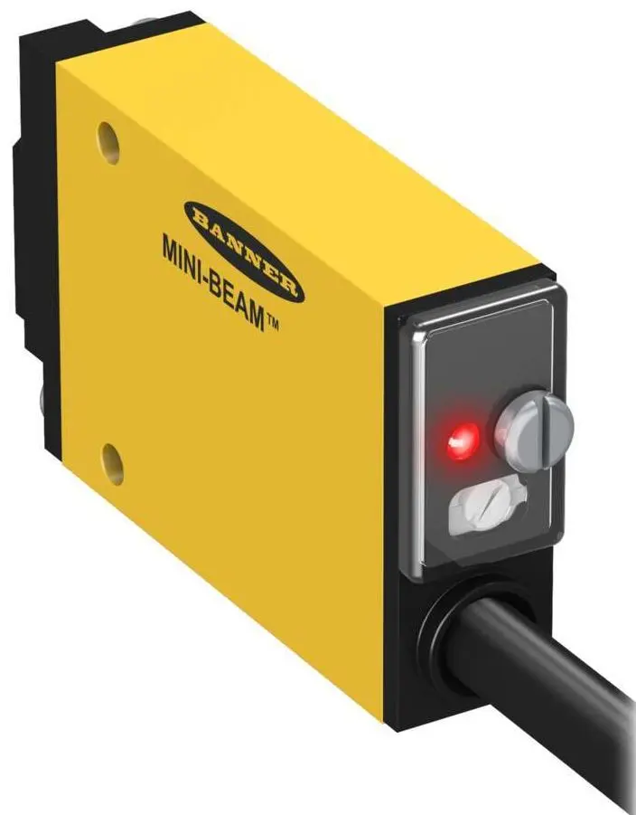 Banner Optischer Sensor, Diffus, Bereich 300 mm, SPST Ausgang, Hell-/dunkelschaltend
