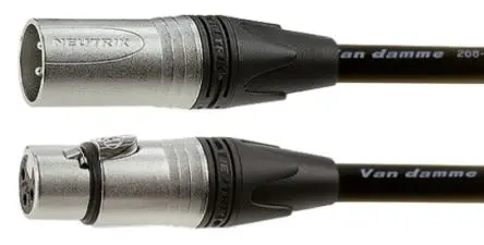 Produktfoto 1 von Van Damme Stecker XLR-Kabel XLR Buchse XLR 3 m Schwarz