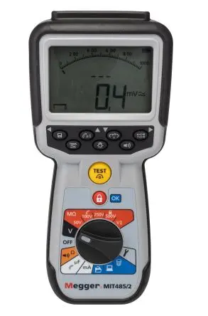 Produktfoto 1 von Megger MIT485 Isolationsprüfer 50 V, 205mA, 500 V Isolationsprüfer 200 GΩ CAT IV