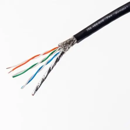 Produktfoto 1 von Van Damme Cat6a Ethernet-Kabel, 50 m, Schwarz Abgeschirmt, Polyvinylchlorid