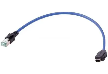 Produktfoto 1 von HARTING ix Industrial Cat6A-Ethernet-Kabelkonfiguration, 5.00 m, Blau, A IX Industrie Stecker, B RJ45 Stecker