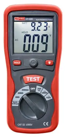 Produktfoto 1 von RS PRO ET5300 LED Erdungsprüfer, bis 2 kΩ