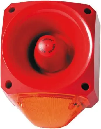 Klaxon PNV Sirene 230V ac Rot / 110 dB 110 dB @ 1m