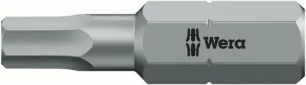 Produktfoto 1 von Wera 1/4 in 5 mm Sechskant Plus Schraubbit, Sechskant-Steckschlüssel, 1-teilig, 25mm