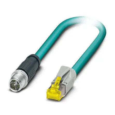 Phoenix Contact NBC Cat6a Ethernet-Kabel, 500 mm, Blau 8 Abgeschirmt Geschirmt, Aussen ø 6.4 mm Außen-ø , Polyurethan