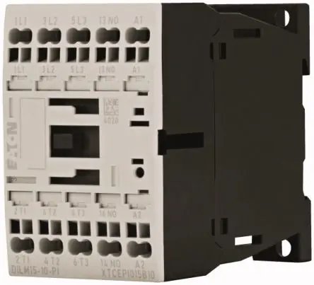 Produktfoto 1 von Eaton DILM Schütz 24V ac-Spule, 3-polig, 690V / 15.5 A 7.5 kW 1 Öffner Motorsteuerung, Widerstandsbelastung