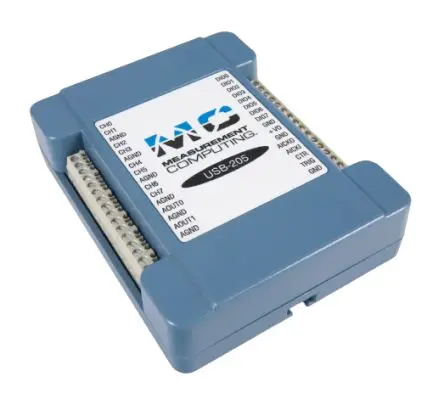 Produktfoto 1 von Digilent MCC USB-202 100 ksps Datenerfassung 8-Kanal, USB-Anschluss, USB, 12 bit