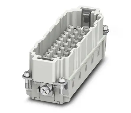 Produktfoto 1 von Phoenix Contact HC Industrie-Steckverbinder Kontakteinsatz Stecker, 46-polig 16A, Kabel, Steckereinsatz für