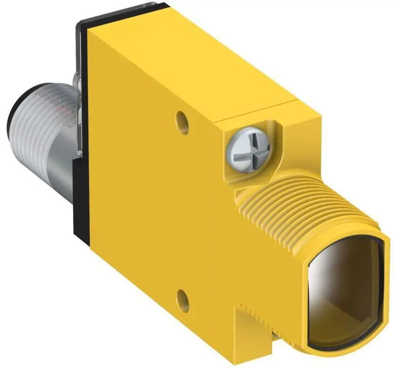 Produktfoto 1 von Banner Rechteckig Optischer Sensor, Dagegen, Bereich 3 m, Bipolar Ausgang, Integral QD, Hell-/dunkelschaltend