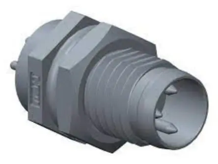 Amphenol Industrial SLF7001 7 mm M8 Rundsteckverbinder Stecker 4-polig Stecker 3A Frontplattenmontage IP67