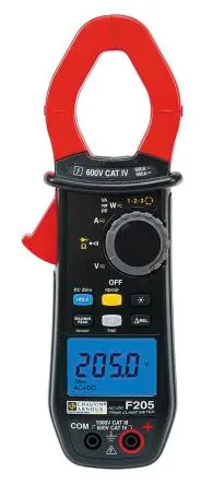 Produktfoto 1 von Chauvin Arnoux F205 Stromzange AC/DC-Stromzange CAT IV 1000 V ac, 1000 V dc, 60 kΩ