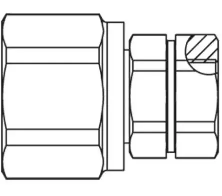 Produktfoto 1 von Parker QHPA Hydraulik-Schnellkupplung Stahl Stecker/Buchse, 3/4 in, 5366 psi
