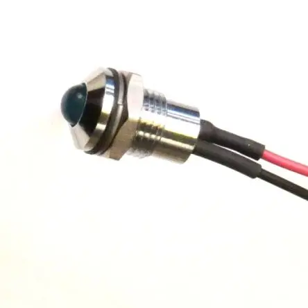 CML 1904X00XWE LED-Leitung Blau Tafelmontage-Anzeige, Draht 3.8V 8 mm