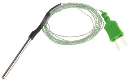 Produktfoto 1 von RS PRO Temperatursensor, K, Schmal x 50 mm Eintauchen, Ø 4 mm, max.Temp 250 °C, DKD/DAkkS-kalibriert