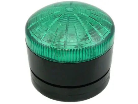 Produktfoto 1 von RS PRO STX LED Dauer, Filament/Warnsummer Signalleuchte 24V ac/dc Grün Panel, Ø 76 mm x 49 mm IP65