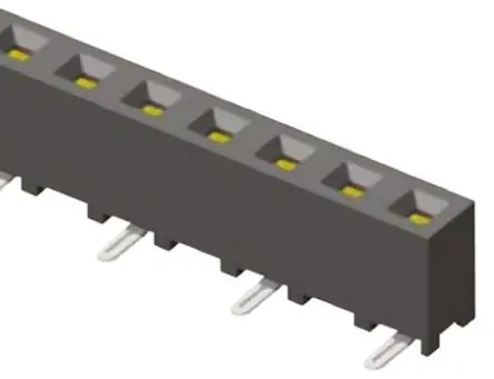 Produktfoto 1 von Samtec SMM Leiterplattenbuchse Gerade Oberfläche 8-polig / 1-reihig, Raster 2 mm Lot