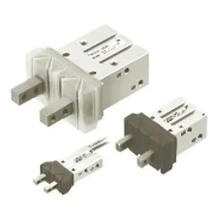 Produktfoto 1 von SMC MHZ Pneumatikgreifer, Doppeltwirkend-Ausführung, 2 Greifarme, Parallel, 0.7 Mpa max. M5 x 0.8