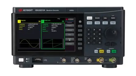 Produktfoto 1 von Keysight Technologies EDU33212A Arbiträr-Funktionsgenerator mit WVGA 20 MHz 2, 1 Hz / 20 V ss, LAN, USB, ISO-kalibriert