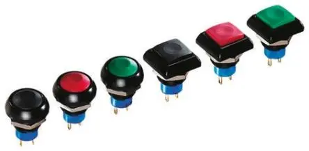 Produktfoto 1 von APEM IP Druckschalter Beleuchtet Tastend Panel Ø 12.9 mm, 1-poliger Umschalter / 5A, IP67
