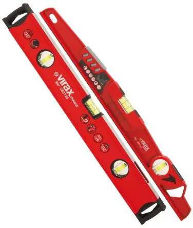 Produktfoto 1 von Virax Wasserwaage, Typ Trapezform, 500 mm, Rahmen Aluminium, 2 Libelle/n Magnetisch, 0.5 mm/m