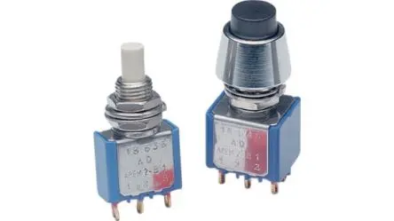 Produktfoto 1 von APEM 18 Druckschalter Ein-Ein Panel / 100mA 30 V dc 125 V ac
