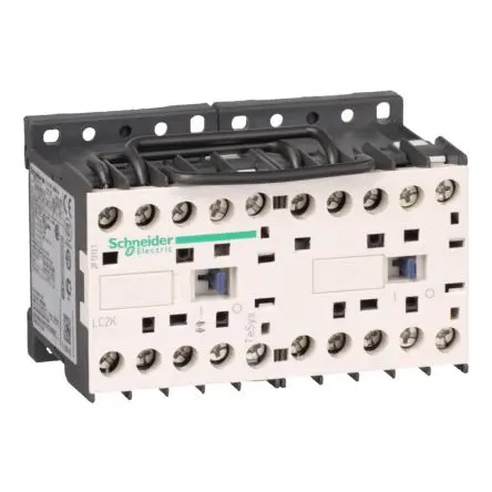 Schneider Electric TeSyS K Wendeschütz 48V-Spule, 4-polig, 690V / 9 A 48V 1 Schließer/1 Öffner Widerstandsbelastung,