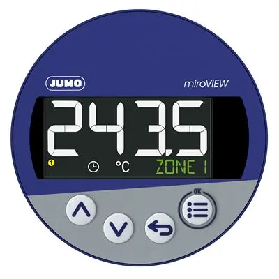 Produktfoto 1 von Jumo miroVIEW LCD Digitales Multifunktionsmessgerät für Temperatur H 60.5 mm B 68 mm 4-Stellen T. 80 mm