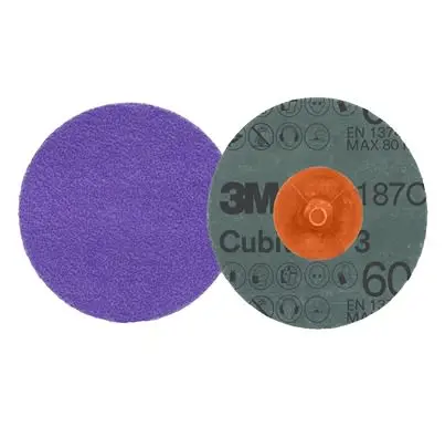 Produktfoto 1 von 3M Cubitron 3 Präzisionsgeformtes Keramikkorn Schleifscheibe Ø 76.2 mm, Korngröße 60+ 50