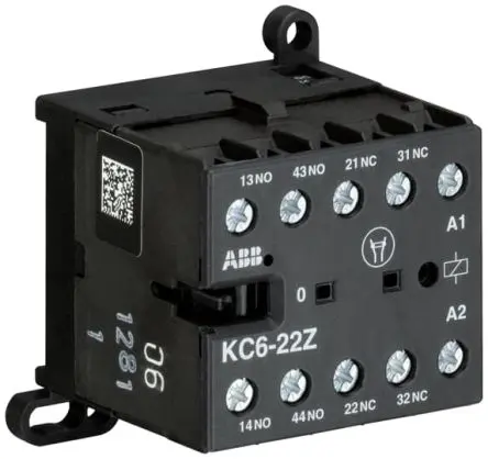 Produktfoto 1 von ABB GJH Hilfsschütz 24V dc-Spule, 4-polig, 600V / 6 A 690V 2 Schließer/2 Öffner 4-Hilfskontakte