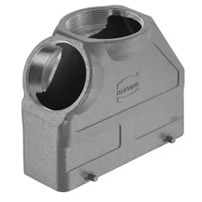 Produktfoto 1 von HARTING Han B Haube Doppelter Hebel 2, Kabel 24B Haube, IP65, IP66, IP67