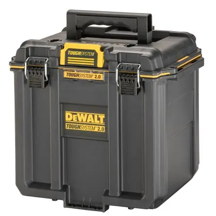 Produktfoto 1 von DeWALT Kunststoff Werkzeugbox Schwarz, 1 Schubladen, L. 255 B. 390mm H. 351.5, 35 kg