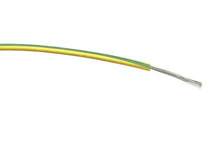 Produktfoto 1 von RS PRO Schaltdraht 100 m Grün, Gelb Ø 1.55 mm 16 Litzen Polyvinylchlorid