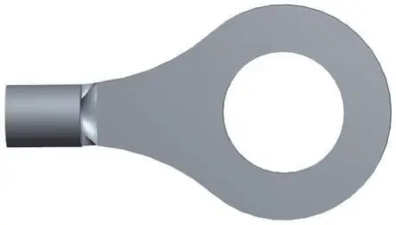 Produktfoto 1 von TE Connectivity Solistrand Ringkabelschuh, Unisoliert 16 AWG, 14 AWG max.AWG, innen ø 6.3 mm, M6