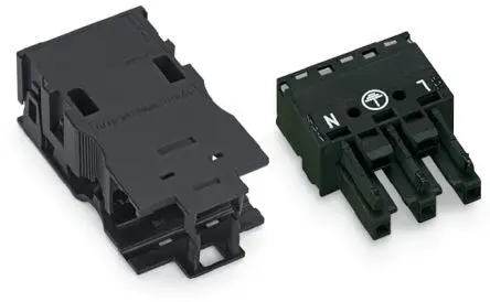 Produktfoto 1 von WAGO 770 Beleuchtungssteckverbinder, Kabel Buchse, Beleuchtungssteckverbinder, Einsteck-Anschluss 25A, Kontakte: 3 IP20,