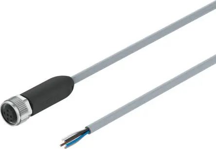 Produktfoto 1 von Festo NEBA, 5-polig Steuerleitung, M12, Gerade Stecker 5 / Nicht abgeschlossen, Länge 10 m