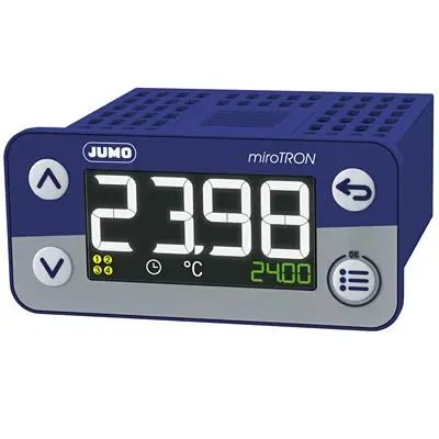 Jumo miroTRON Controller Frontplattenmontage 2, 2 x Relais Ausgang/ Digital Eingang 230V ac PID-Controller,