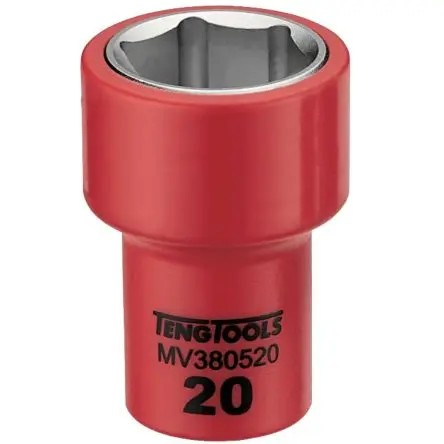 Produktfoto 1 von Teng Tools 3/8 in 6-Kant Buchse SW 14 mm Sechskant VDE 1000V zugelassen x 46mm