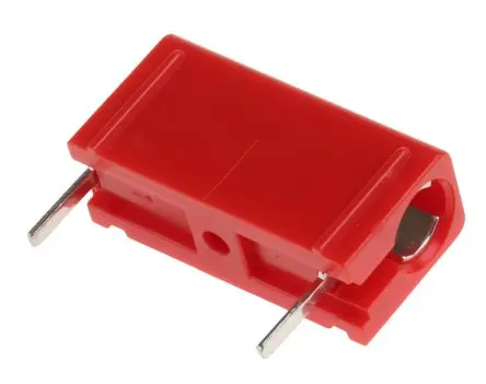 Produktfoto 1 von Hirschmann Test & Measurement 4 mm Buchse Rot Prüfbuchse, Kontakt verzinnt, 60V dc 16A Lot