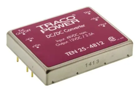 TRACOPOWER TEN 25 DC/DC Konverter, 12V dc OUT 2.5 A Leiterplattenmontage 75V dc 1.5 kV dc 30 W -40 °C 85 °C