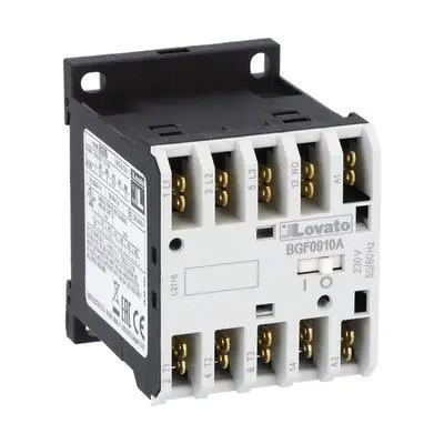 Produktfoto 1 von Lovato BGF09 Schütz 110V-Spule, 3-polig, 690V 5 kW 1 Schließer 1-Hilfskontakte