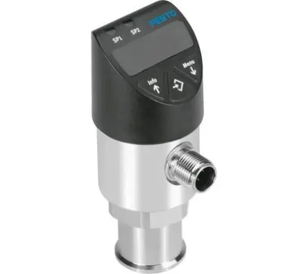 Festo Drucksensor, 0 bar bis 25 bar 35V dc, IP67, IP65 80 °C