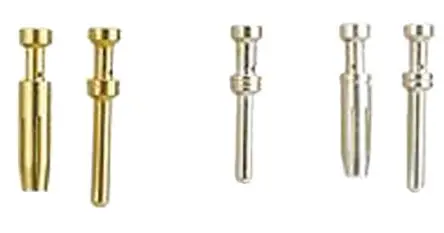 Produktfoto 1 von HARTING Han E Kontakt für robusten Stromversorgungsstecker Stecker 16A Crimpkontakt 2.5 mm² 2.5 mm² Han E GoldTec