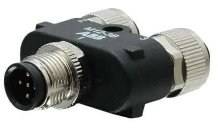 Produktfoto 1 von ABB M12 Rundsteckverbinder Adapter Buchse/Stecker IP67