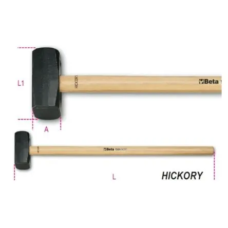 Produktfoto 1 von BETA Hammer, Vorschlaghammer 3.5 kg Holz-Stiel 800 mm